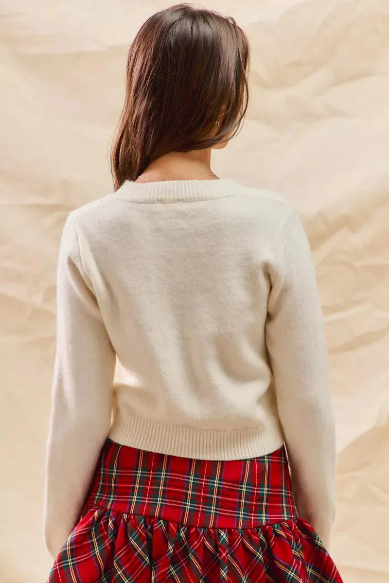 R&B | Weihnachten Candy Cone Kurzpullover