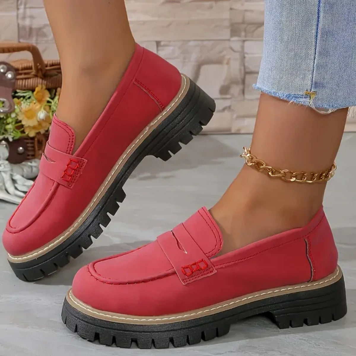 R&B | Britischen Stil Frauen Schuhe dicke Ferse dicke Sohle