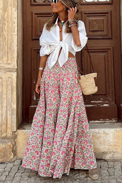 R&B | Sommer Lange Röcke Boho Print