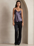 R&B | V-Ausschnitt Reine Seide Spaghettiträger Camisole Top