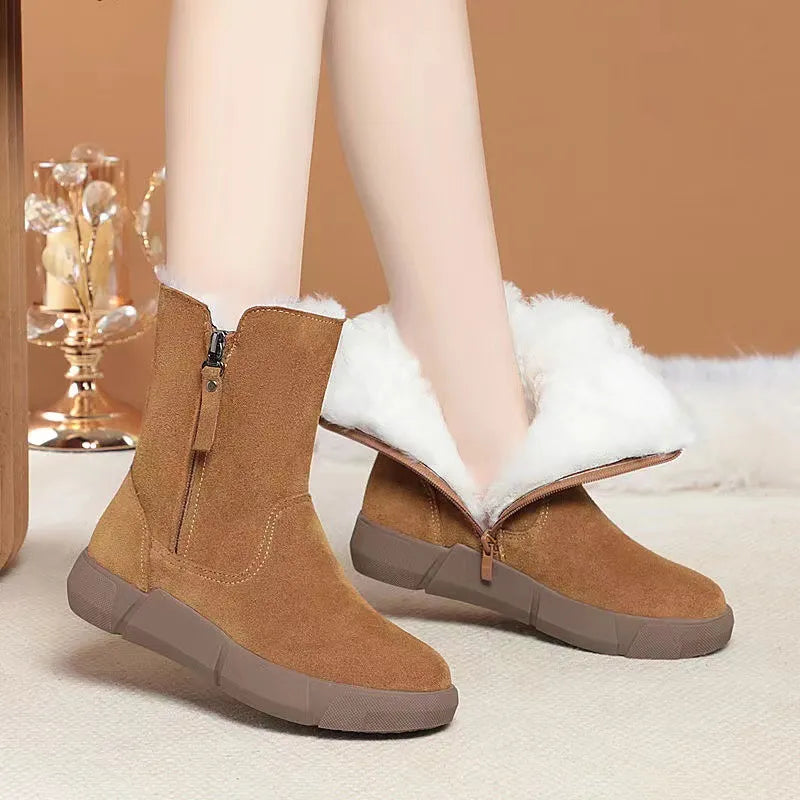 Stylische orthopädische Winterboots in Mid-Calf-Länge R&B R&B