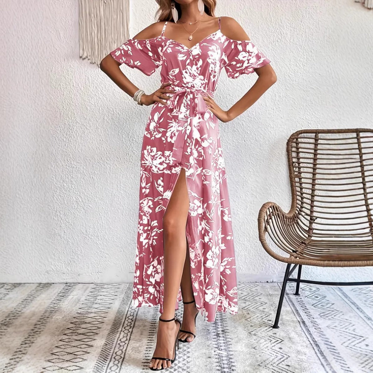 R&B | Unregelmäßiges Kleid mit Hosenträgern