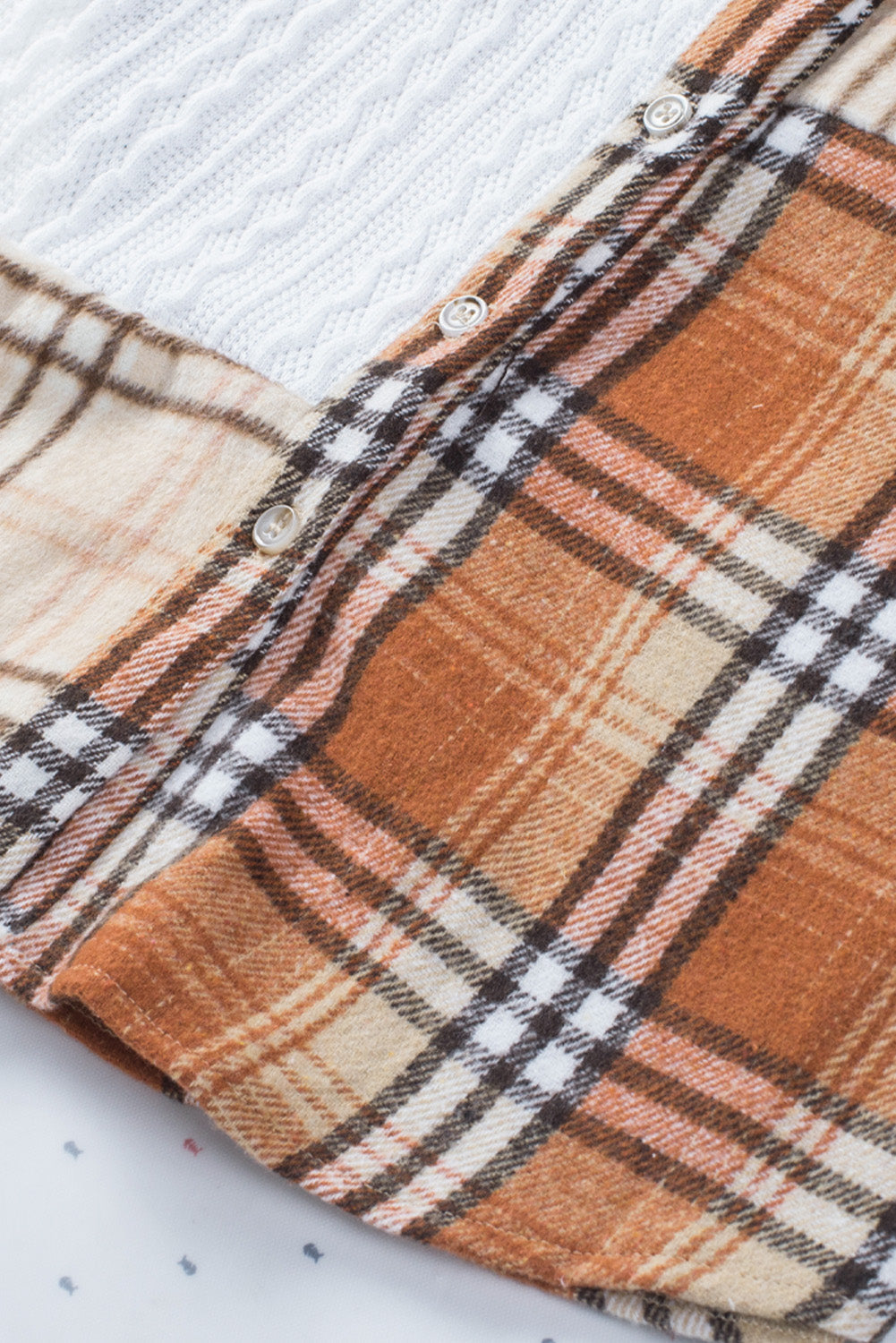 R&B | Gitterhemde mit Patchwork-details Baumwollmischung Perfekt für Layering