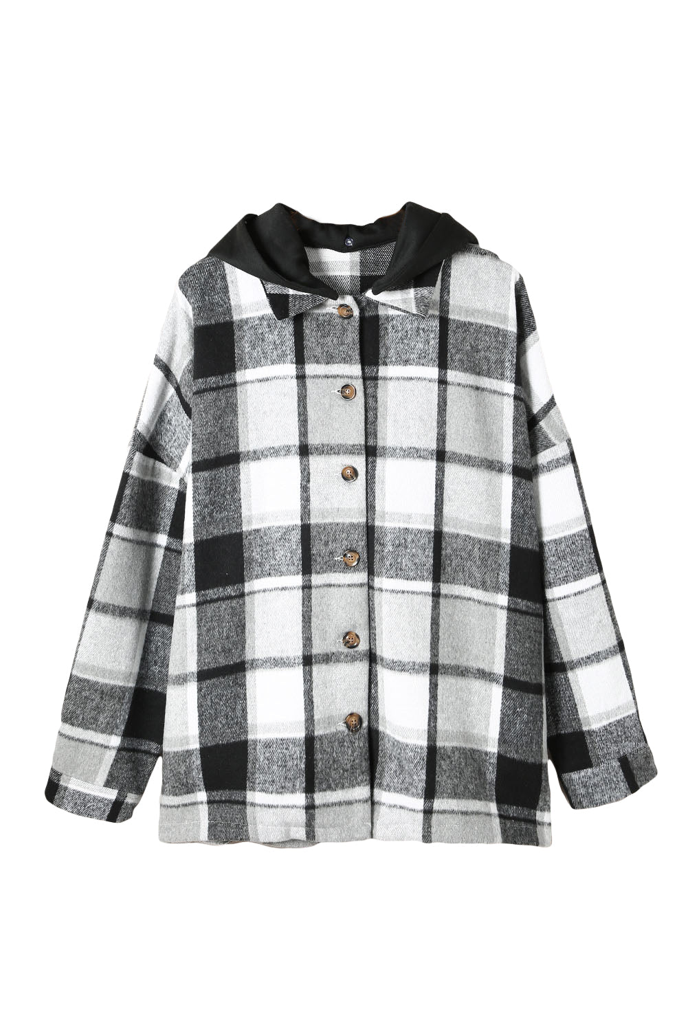 R&B | Gitterhemdenjacke mit Kapuze Polyester Lässig und Trendy