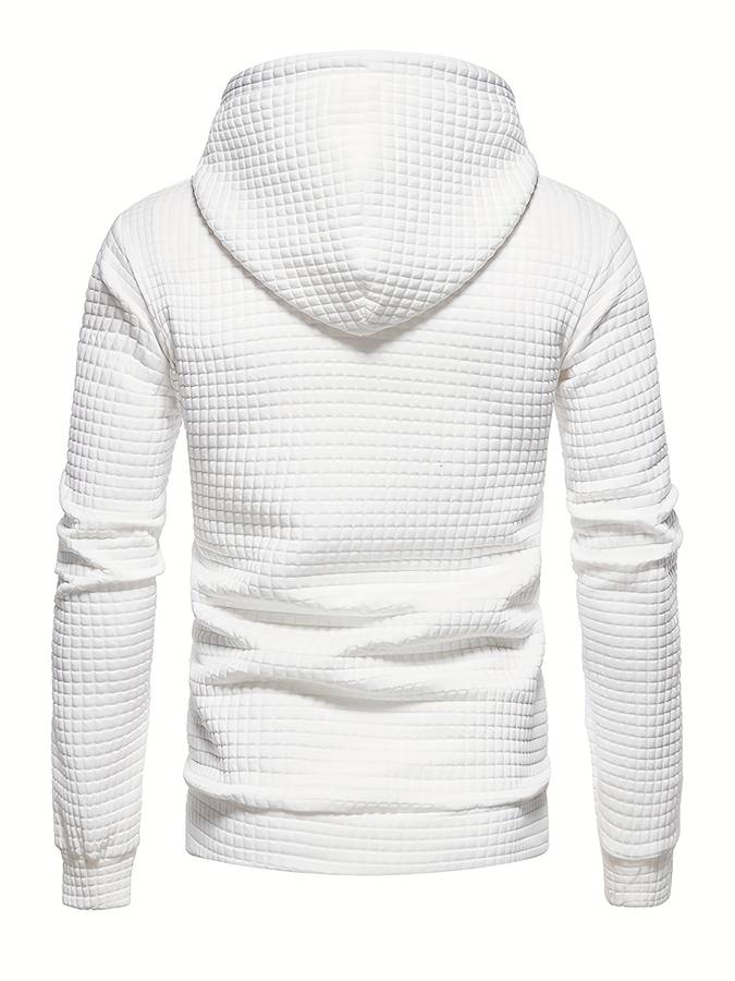 R&B | Lässiger Waffelmuster Hoodie für Männer