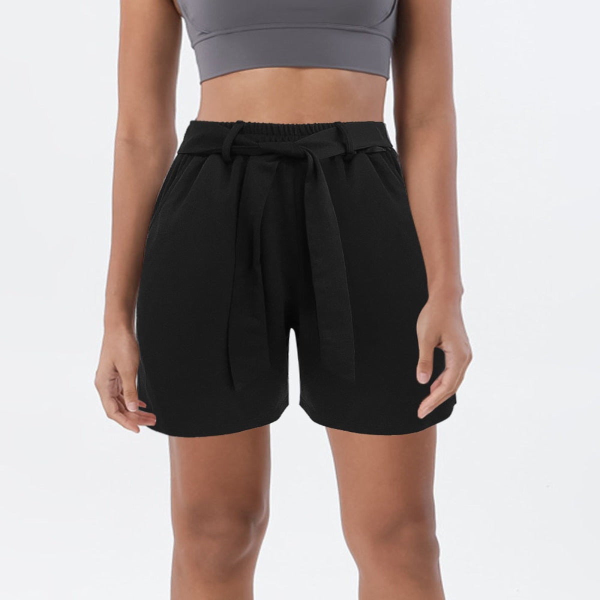 R&B | Mode Sport einfarbig einfache Schnürshorts