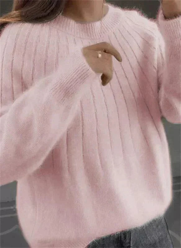 R&B | Sweater - Flauschiger Elegant Strickpullover