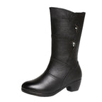 Damen-Boots mit Plateau & Blockabsatz R&B R&B