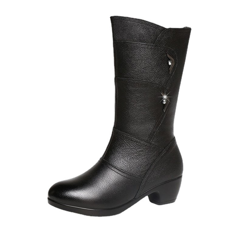 Damen-Boots mit Plateau & Blockabsatz R&B R&B
