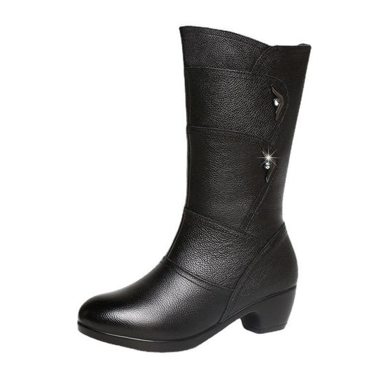 Damen-Boots mit Plateau & Blockabsatz R&B R&B