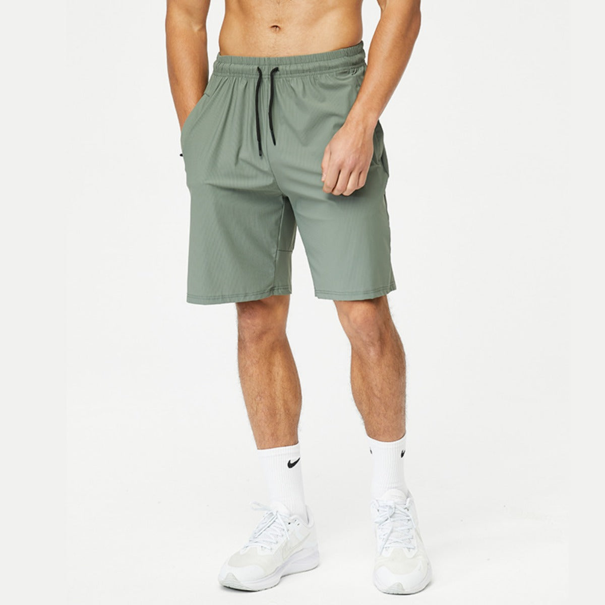 R&B | Schnelltrocknende Sportshorts mit reflektierendem Streifen