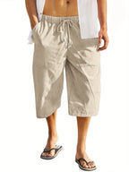 R&B | Shorts mit Taschen aus Baumwolle und Leinen