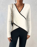 R&B | Eleganter V-Ausschnitt Pullover