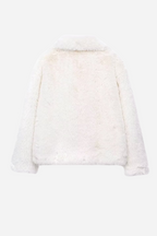 R&B | Faux-Fur-Schalkragenjacke