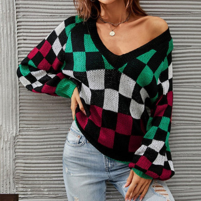 R&B | Pullover in Kontrastfarbe mit Modernem Schnitt