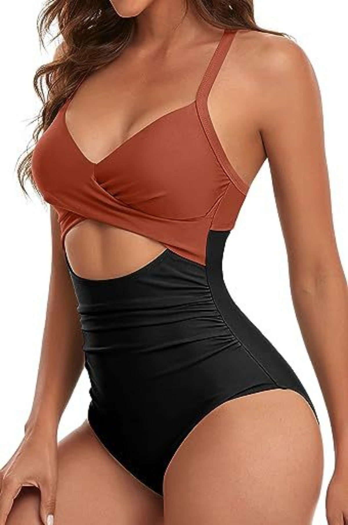 R&B | Hohler rückenfreier Bikini mit engen Trägern