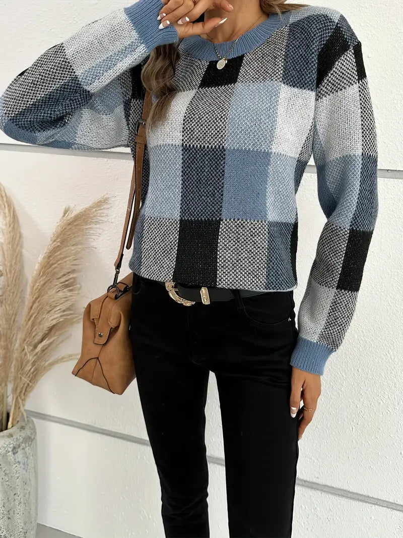 R&B | Karierter Pullover