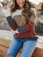 R&B | Stilvoll Gestreifter Strickpullover für Frauen