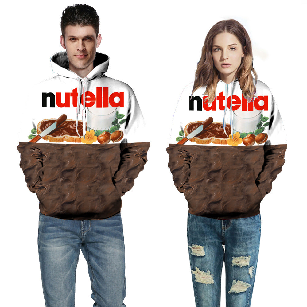 Unisex Kapuzenpullover mit kreativem Nutella-Design R&B