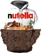 Unisex Kapuzenpullover mit kreativem Nutella-Design R&B