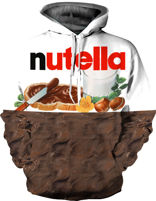 Unisex Kapuzenpullover mit kreativem Nutella-Design R&B