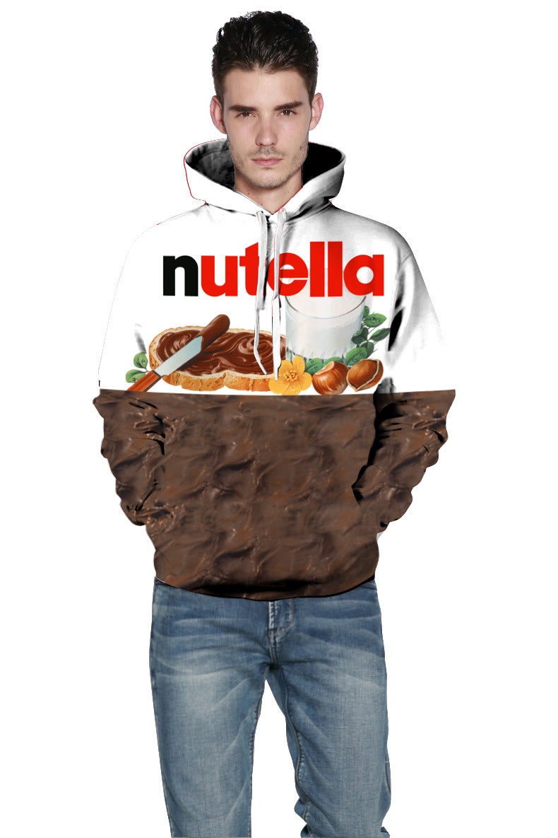 Unisex Kapuzenpullover mit kreativem Nutella-Design R&B