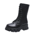Stylische Damen Stiefel mit Schnürung R&B