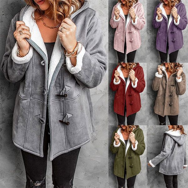 R&B | Warme & Kuschelige Fleece-Damenjacke mit Kapuze