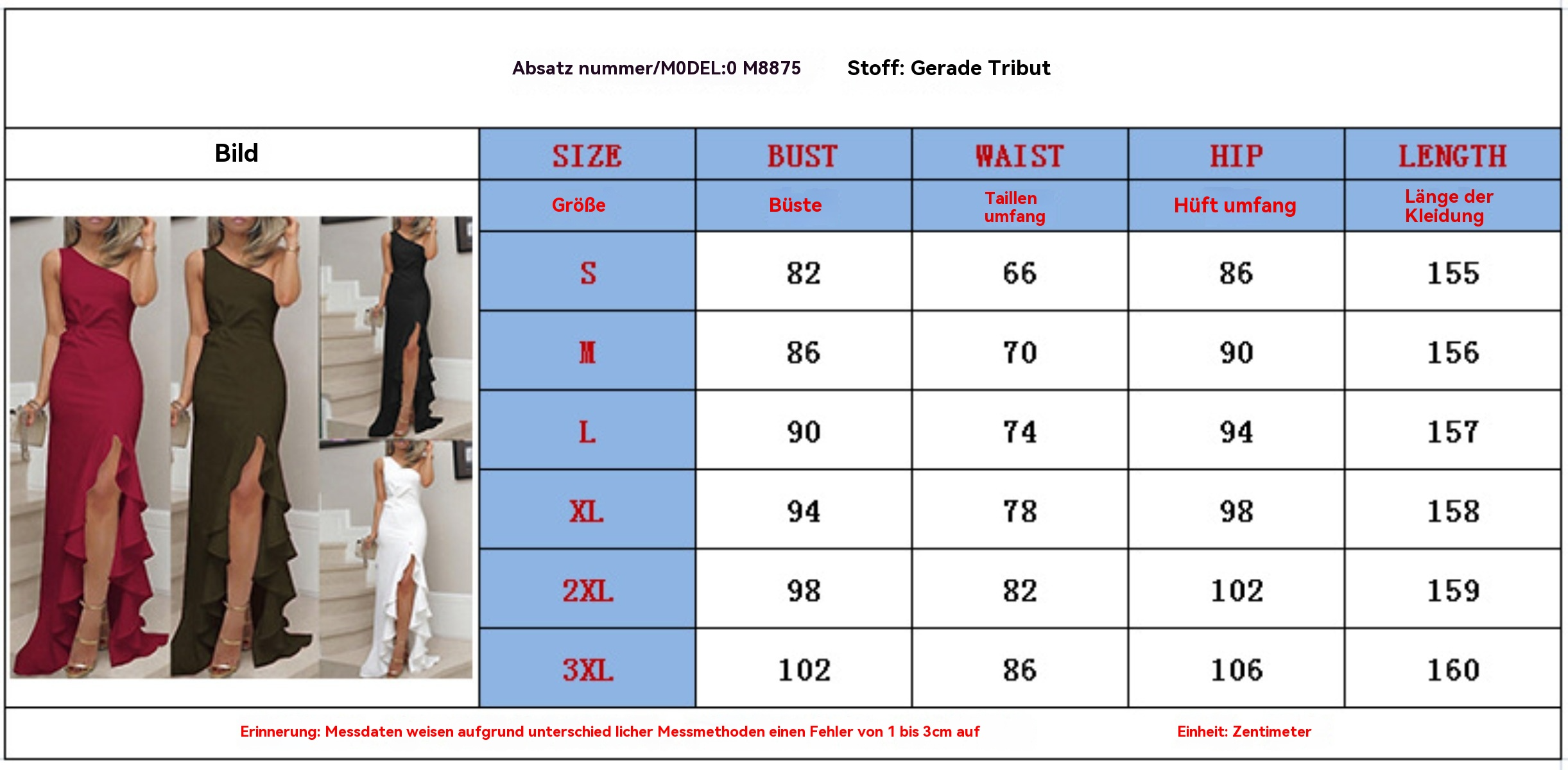 R&B | Swing-Kleid mit geteiltem Rüschensaum