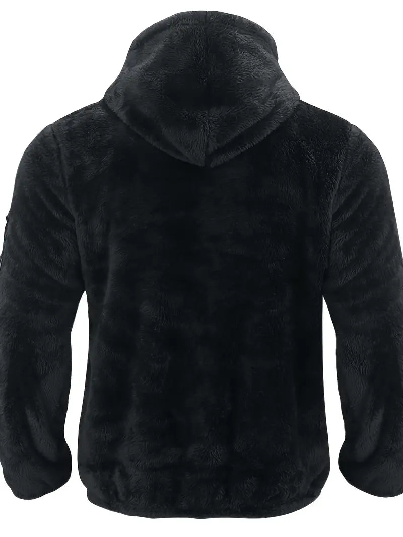 R&B Teddyjacke mit Reißverschluss für Männer