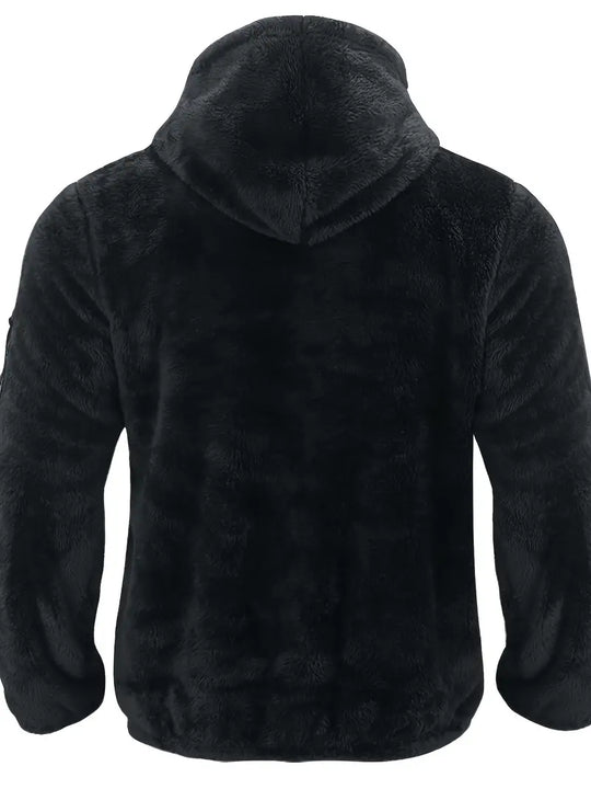 R&B Teddyjacke mit Reißverschluss für Männer