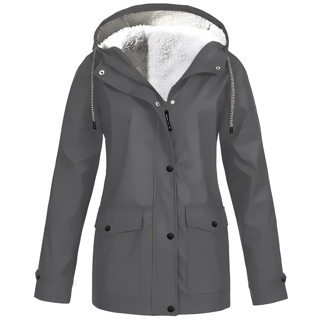 R&B | Fleecegefütterte Damen Regenjacke