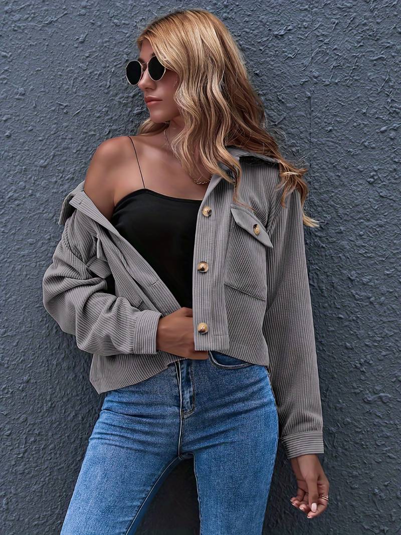 R&B | Kurze Cordjacke für Damen