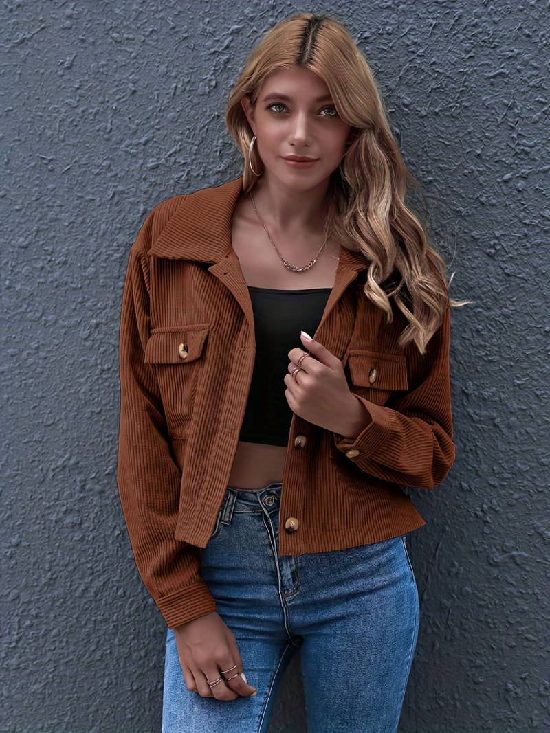 R&B | Kurze Cordjacke für Damen