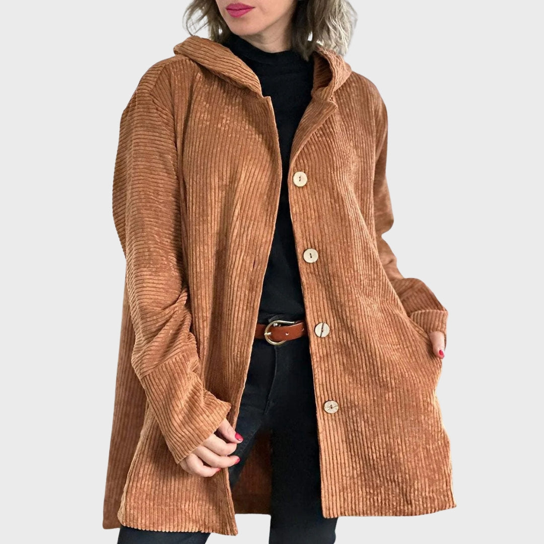 R&B | Gemütliche Kordjacke mit Kapuze