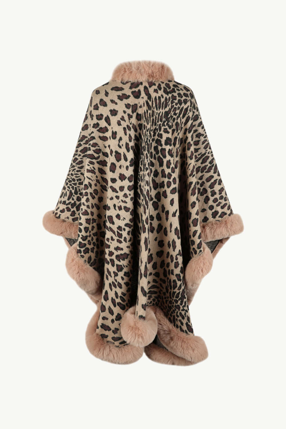 R&B | Leopardenmuster Offenes Poncho