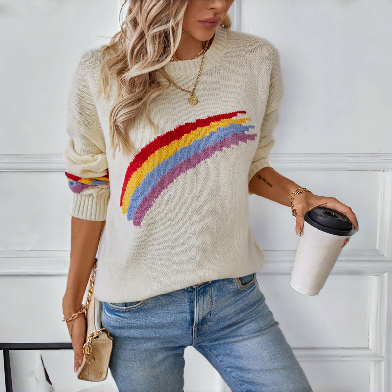 R&B | Regenbogen Strickpullover
