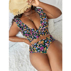 R&B | Großer bedruckter geteilter Bikini