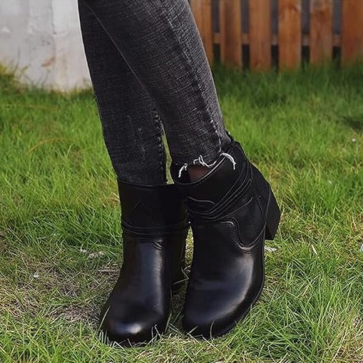 R&B | Damenstiefel Weinlese Schnürstiefel