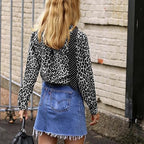 R&B | Trendige Bluse Im Leo-Muster