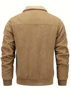 R&B | Warmen Jacke mit Cord und Fleecefutter Cordura und Polyester Robuste und Bequeme