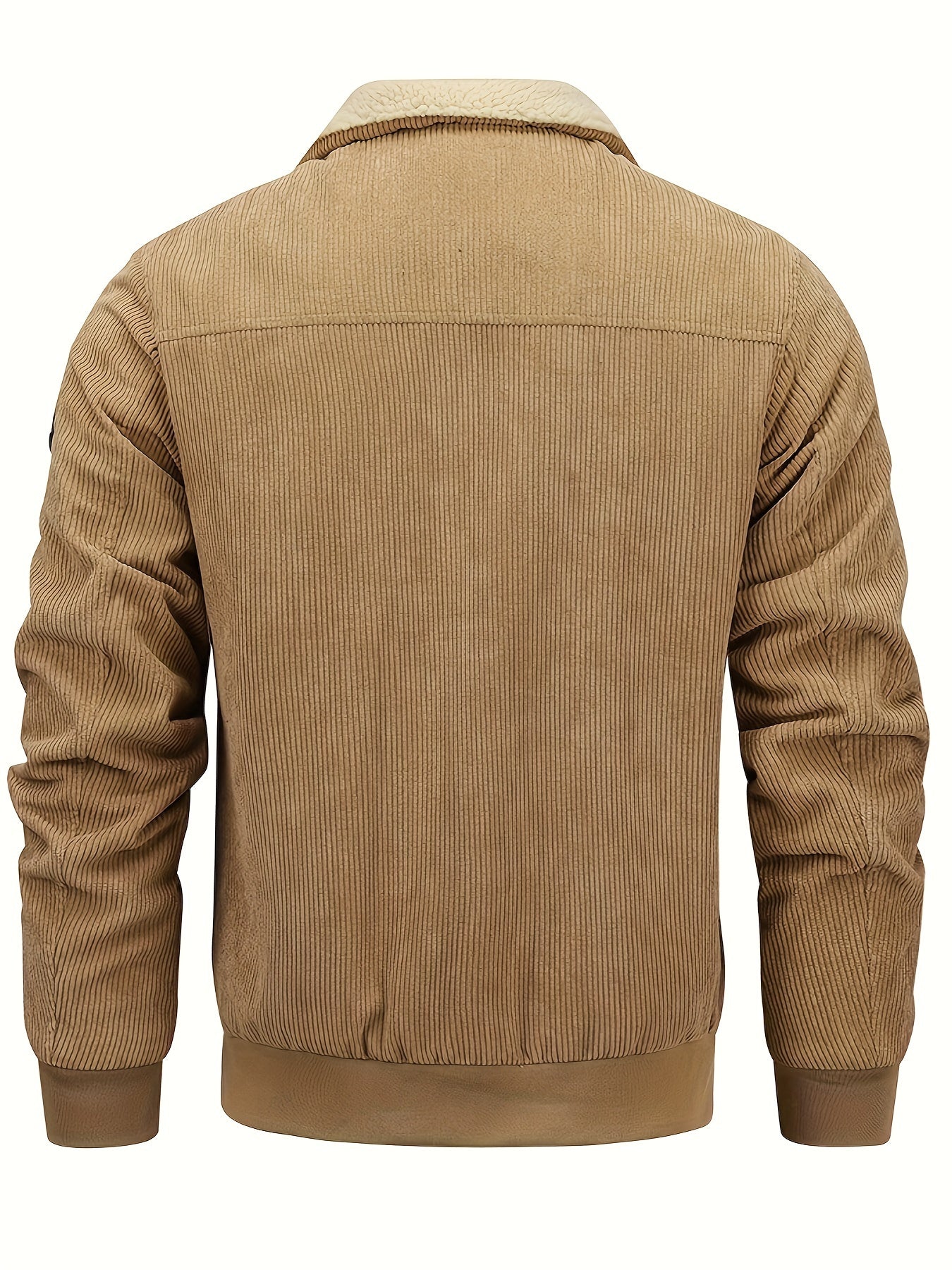 R&B | Warmen Jacke mit Cord und Fleecefutter Cordura und Polyester Robuste und Bequeme