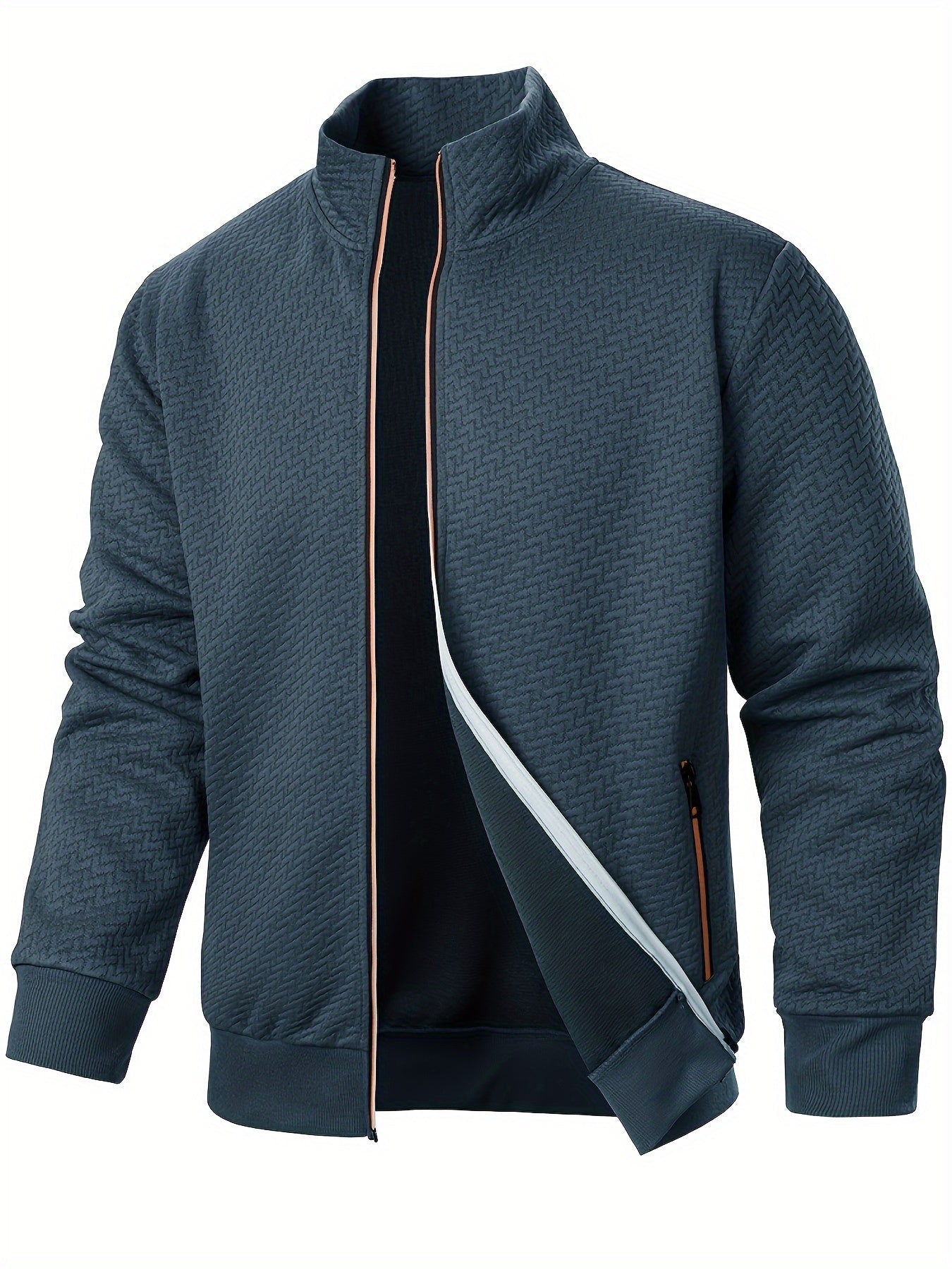 R&B | Leichtgewicht Jacke mit Strukturmuster Polyester Komfort und Stil
