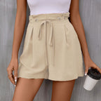 R&B | Einfarbige Shorts mit hoher Taille
