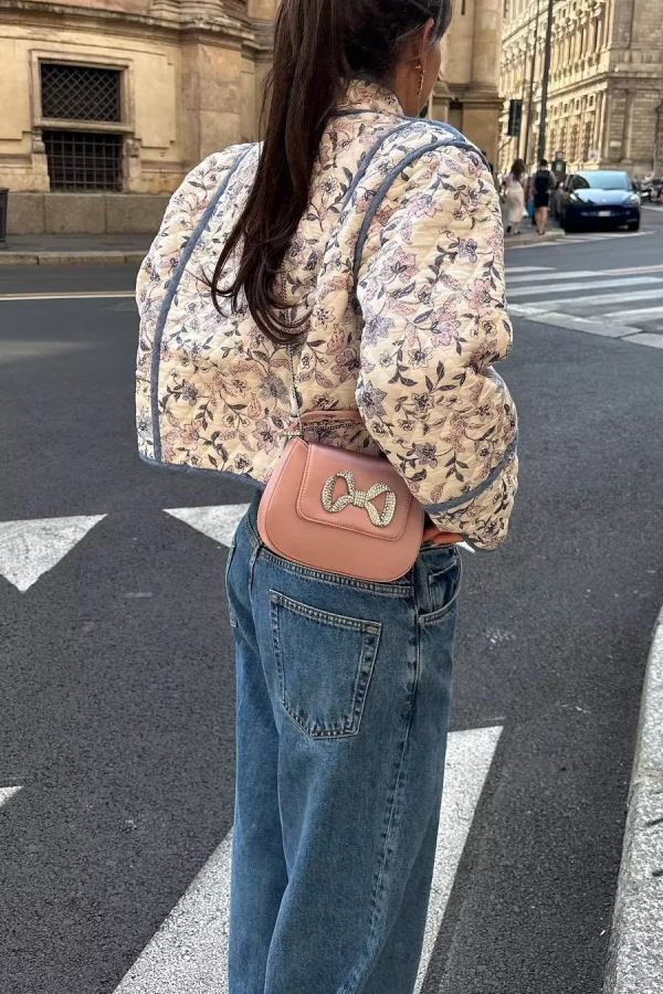 R&B | Kragen Wendbare Steppjacke in verkürzter Form