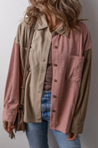 R&B | Colorblock Shirtjacke Baumwollmischung Lässig und Trendy