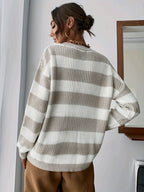 R&B | Bequemer Gestreifter Pullover