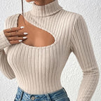 R&B | Hoher Hals Rollkragenpullover