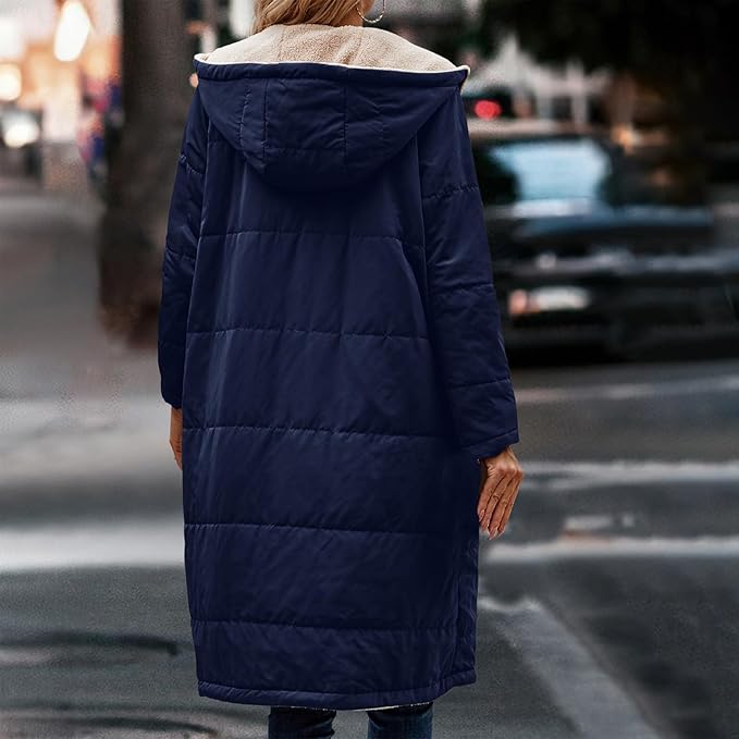 R&B | Jack für Damen - halblanges Jacke mit Kapuze