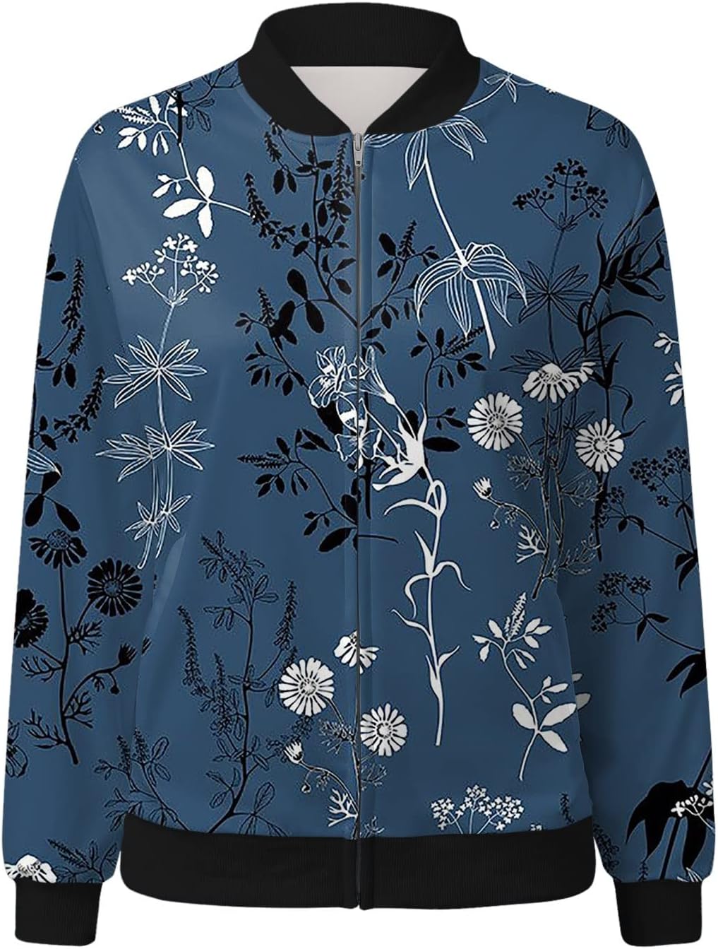 R&B | Bomberjacke mit Blumenmuster für Damen